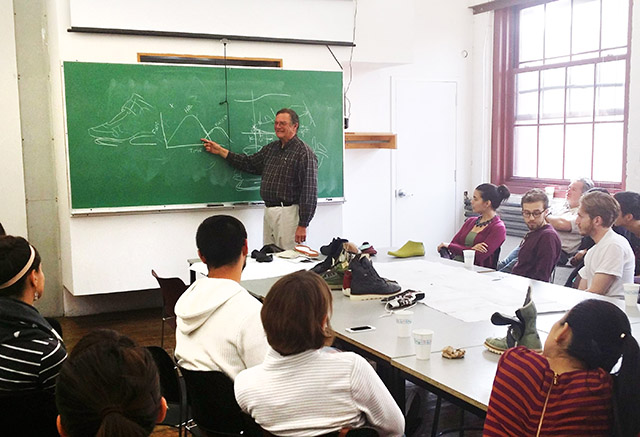 DAHRC Researcher Kevin Crowley Speaking about Shoe Design at NOONSENSE Lecture Organized by Professor Harvey Bernstein