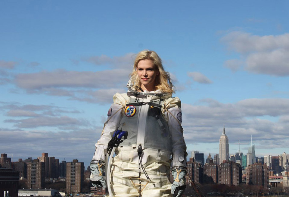 Nadia Marcinko in 3GII Spacesuit - Web