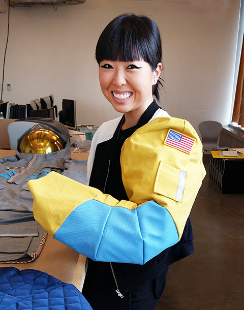 CLO Deborah with Spacesuit Arm_Web