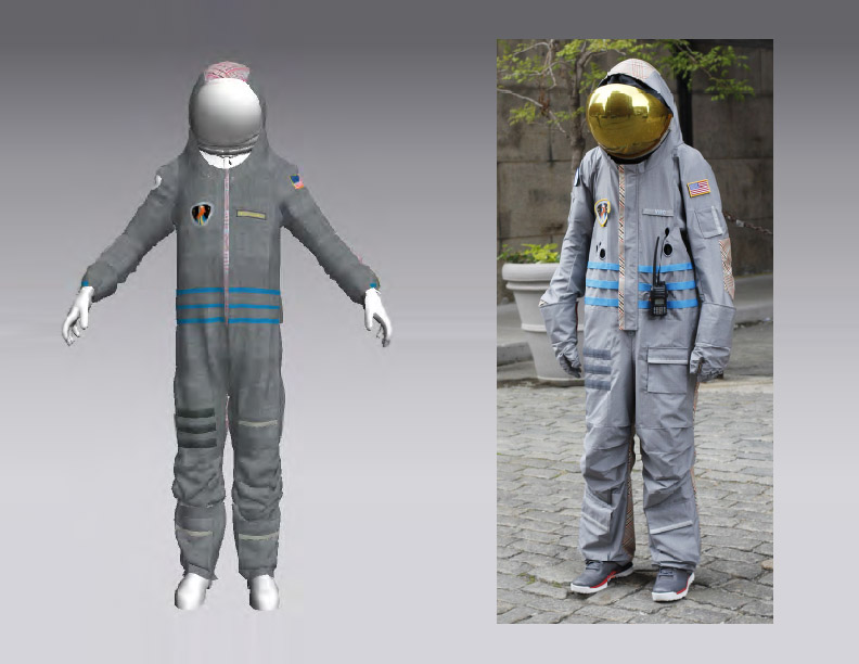 CLO Simulation vs Real Gray Suit