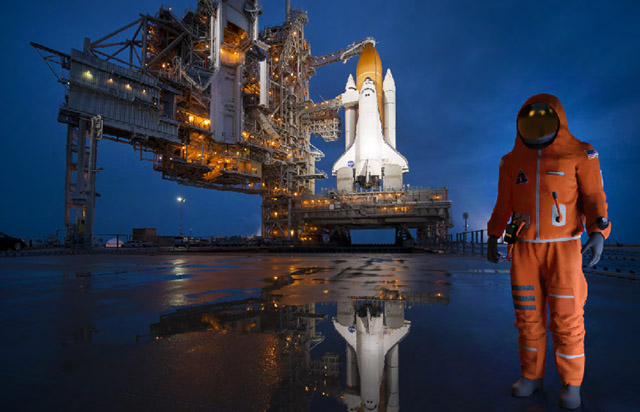 CLO_Rendering_OrangeSuit_with_SpaceShuttle_Night_Perspective_View_WEB