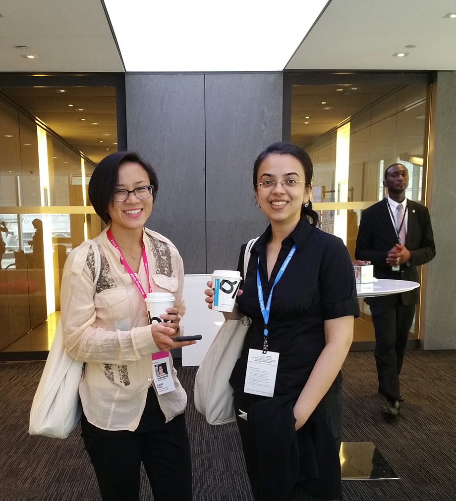 Elaine and Juhi at BLOOMBERG 2015-09-28